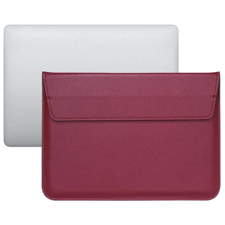 PU Leather Ultra-thin Envelope Bag Laptop Bag with Stand Function, For MacBook Air / Pro 11 inch,...