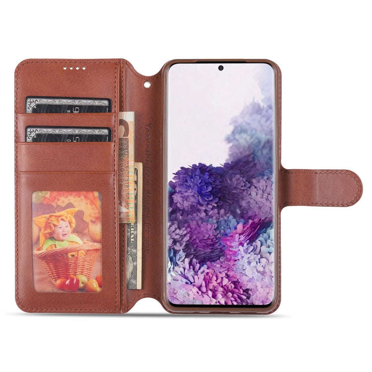 For Samsung Galaxy S20 EF / S20 Lite AZNS Calf Texture Horizontal Flip Leather Case with Holder &...