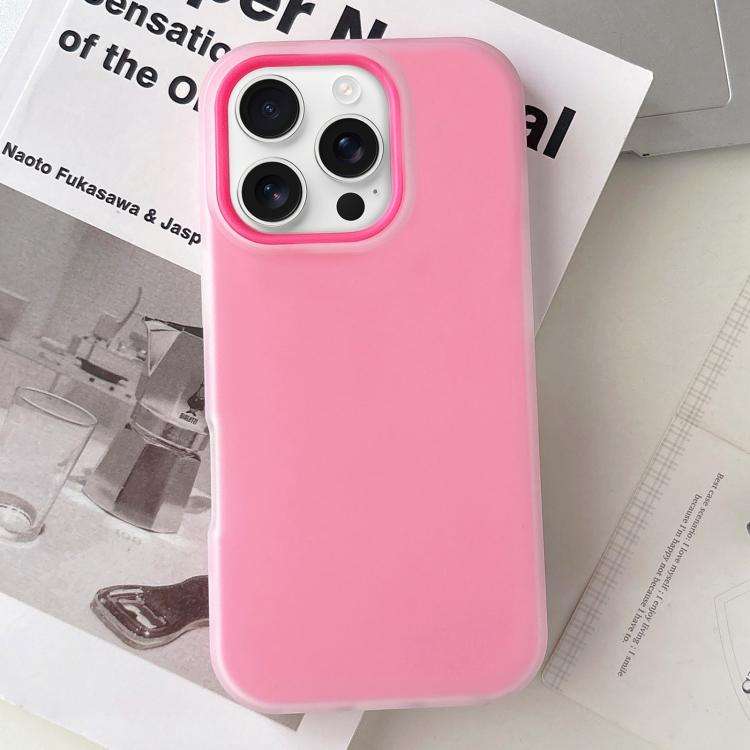 Jelly Color Matte Feel PC Hybrid TPU Phone Case, For iPhone 16 Pro Max, For iPhone 16 Pro, For iP...