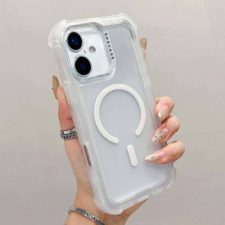 Transparent Matte TPU Hybrid PC 3-in-1 MagSafe Phone Case, For iPhone 17 Pro Max, For iPhone 17 P...