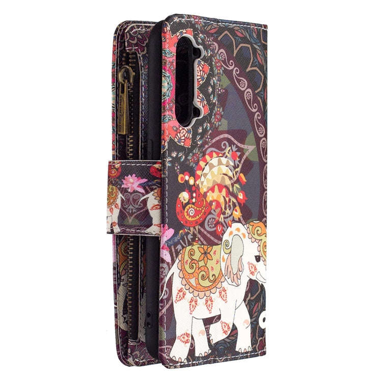 Colored Drawing Pattern Zipper Horizontal Flip Leather Case with Holder & Card Slots & Wallet, Fo...