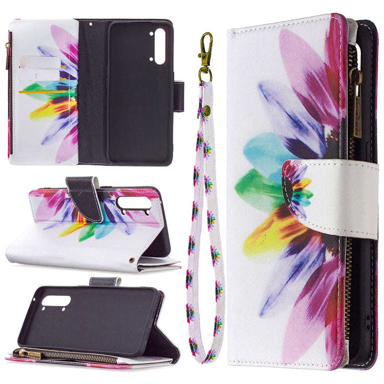Colored Drawing Pattern Zipper Horizontal Flip Leather Case with Holder & Card Slots & Wallet, Fo...