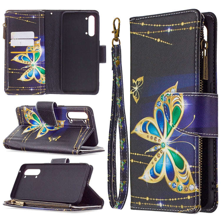 Colored Drawing Pattern Zipper Horizontal Flip Leather Case with Holder & Card Slots & Wallet, Fo...