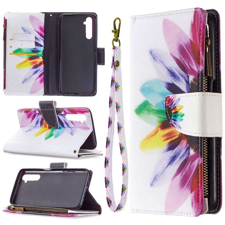 Colored Drawing Pattern Zipper Horizontal Flip Leather Case with Holder & Card Slots & Wallet, Fo...