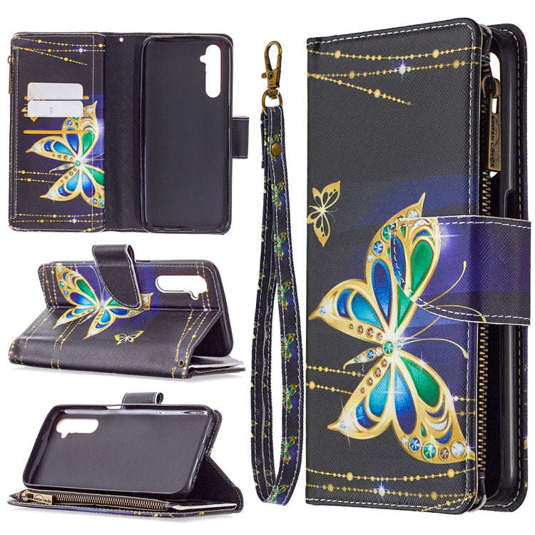 Colored Drawing Pattern Zipper Horizontal Flip Leather Case with Holder & Card Slots & Wallet, Fo...