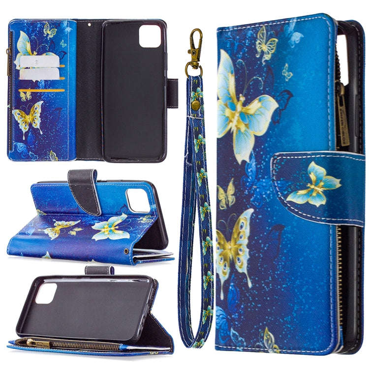 Colored Drawing Pattern Zipper Horizontal Flip Leather Case with Holder & Card Slots & Wallet, Fo...