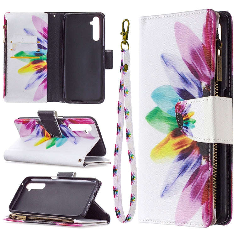 Colored Drawing Pattern Zipper Horizontal Flip Leather Case with Holder & Card Slots & Wallet, Fo...