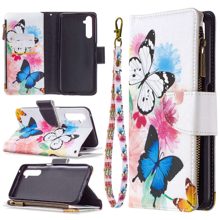 Colored Drawing Pattern Zipper Horizontal Flip Leather Case with Holder & Card Slots & Wallet, Fo...