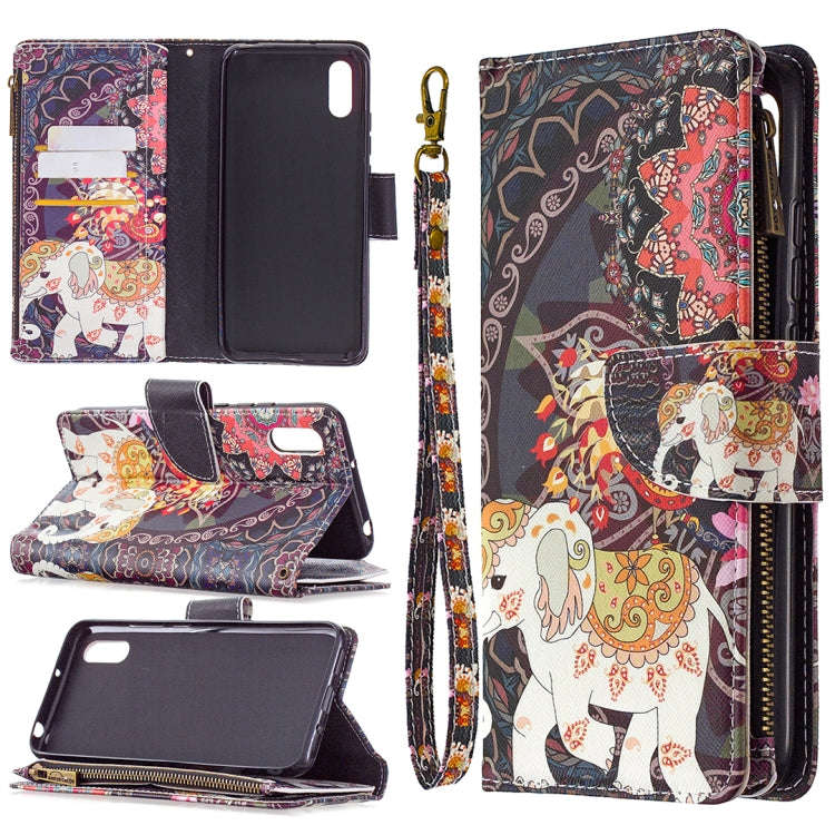 Colored Drawing Pattern Zipper Horizontal Flip Leather Case with Holder & Card Slots & Wallet, Fo...