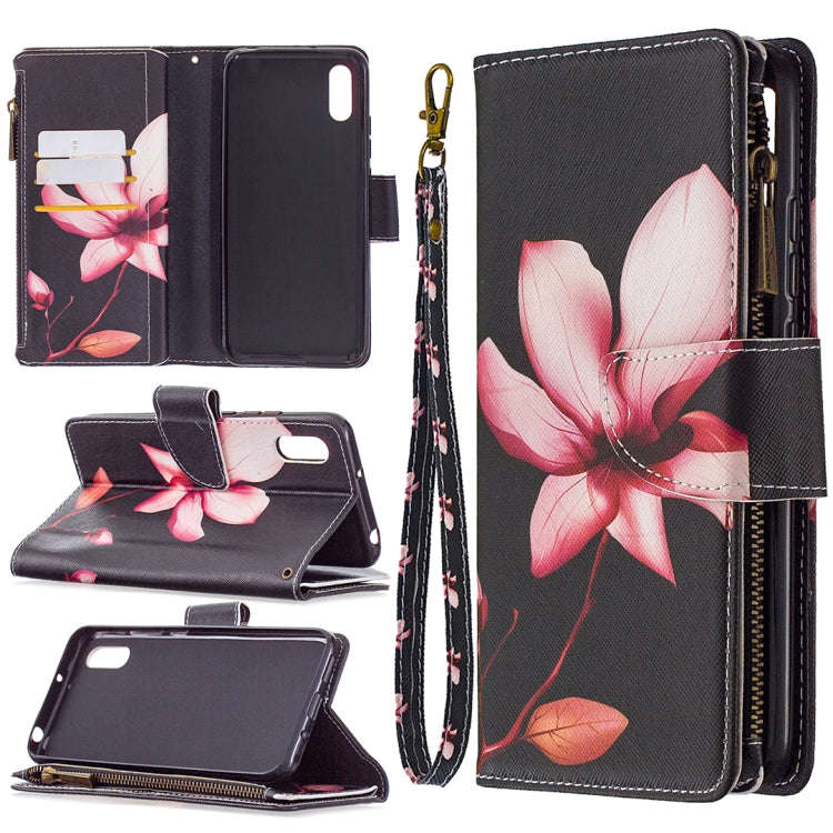 Colored Drawing Pattern Zipper Horizontal Flip Leather Case with Holder & Card Slots & Wallet, Fo...