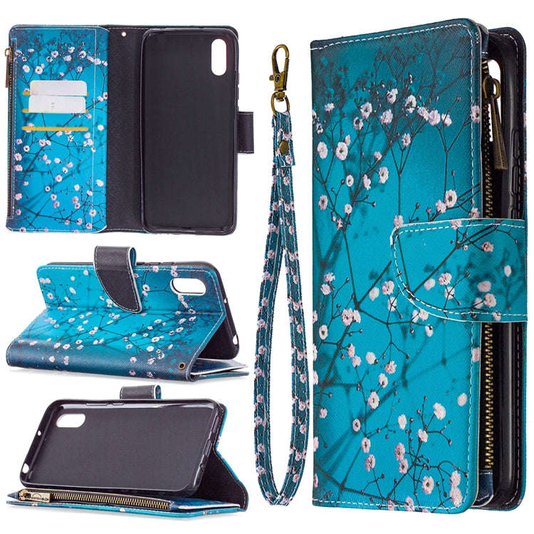 Colored Drawing Pattern Zipper Horizontal Flip Leather Case with Holder & Card Slots & Wallet, Fo...
