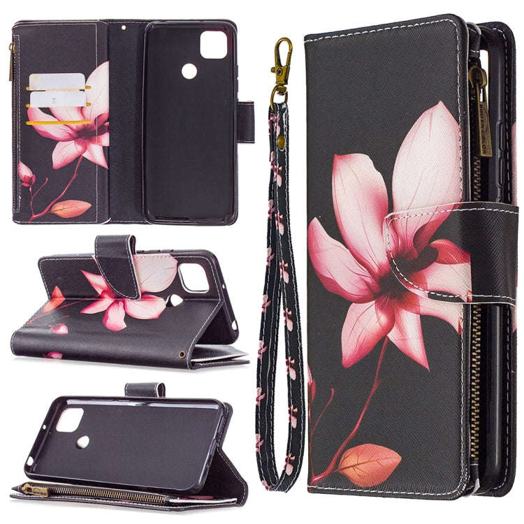 Colored Drawing Pattern Zipper Horizontal Flip Leather Case with Holder & Card Slots & Wallet, Fo...