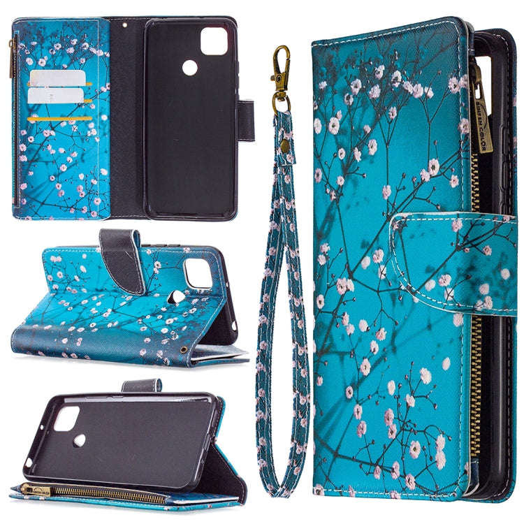 Colored Drawing Pattern Zipper Horizontal Flip Leather Case with Holder & Card Slots & Wallet, Fo...