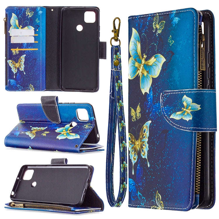 Colored Drawing Pattern Zipper Horizontal Flip Leather Case with Holder & Card Slots & Wallet, Fo...
