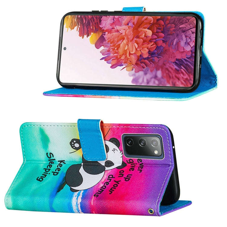 Colored Drawing Pattern Horizontal Flip Leather Case with Holder & Card Slot & Lanyard, For Samsu...