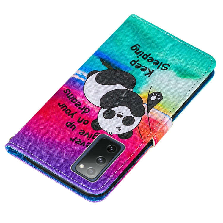 Colored Drawing Pattern Horizontal Flip Leather Case with Holder & Card Slot & Lanyard, For Samsu...