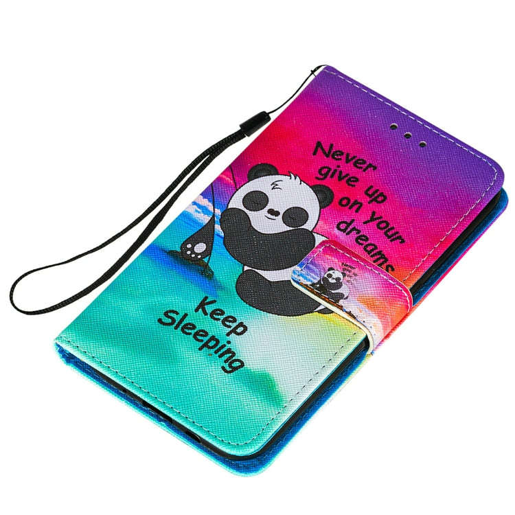Colored Drawing Pattern Horizontal Flip Leather Case with Holder & Card Slot & Lanyard, For Samsu...