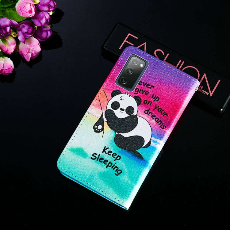 Colored Drawing Pattern Horizontal Flip Leather Case with Holder & Card Slot & Lanyard, For Samsu...