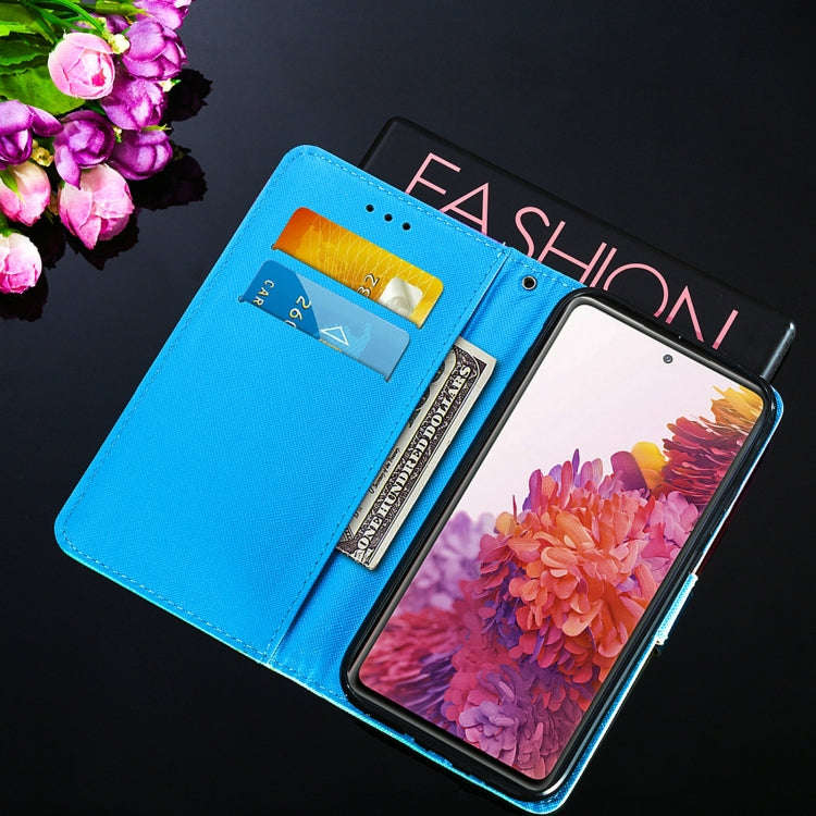 Colored Drawing Pattern Horizontal Flip Leather Case with Holder & Card Slot & Lanyard, For Samsu...