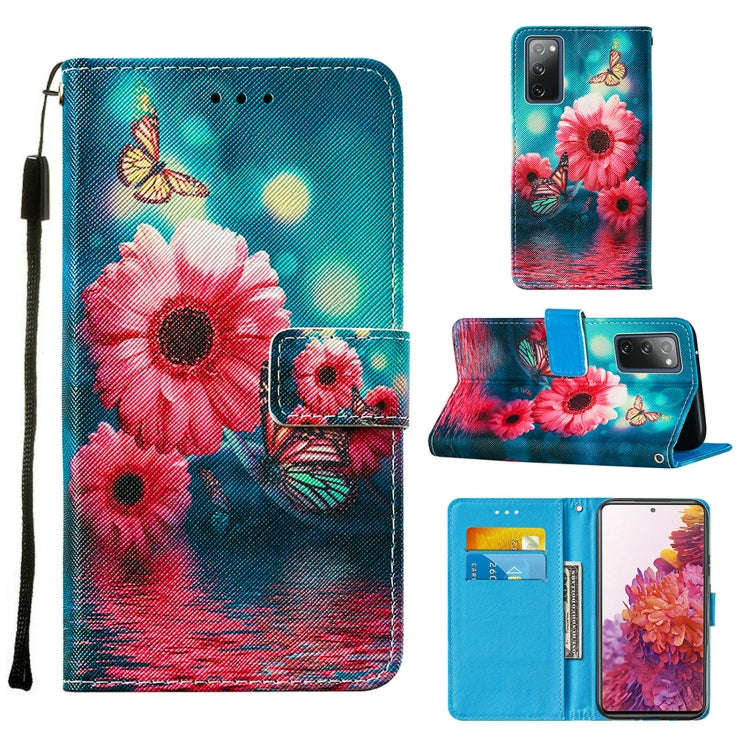 Colored Drawing Pattern Horizontal Flip Leather Case with Holder & Card Slot & Lanyard, For Samsu...