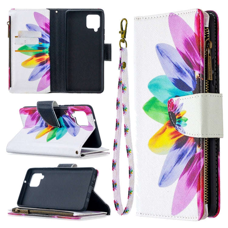 Colored Drawing Pattern Zipper Horizontal Flip Leather Case with Holder & Card Slots & Wallet, Fo...