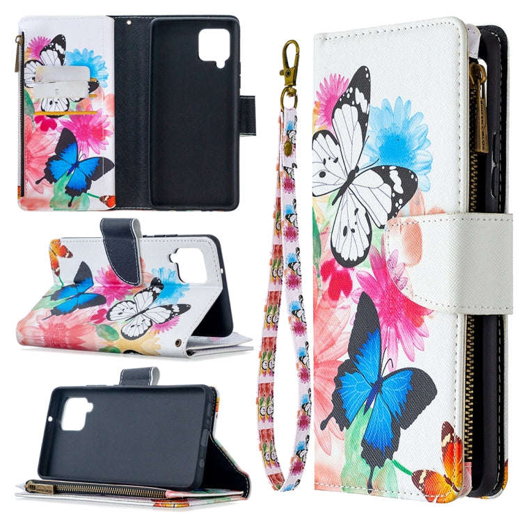 Colored Drawing Pattern Zipper Horizontal Flip Leather Case with Holder & Card Slots & Wallet, Fo...