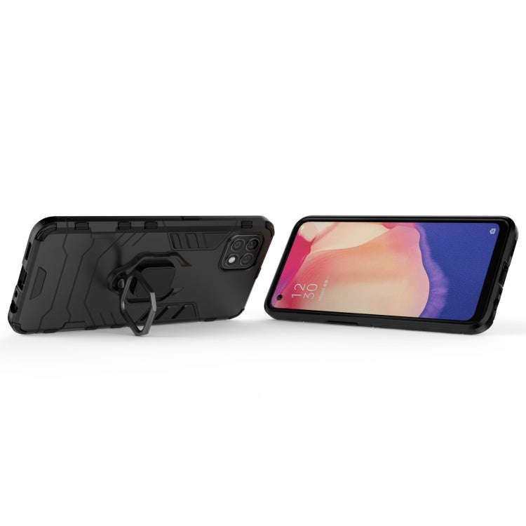 PC + TPU Shockproof Protective Case with Magnetic Ring Holder, For OPPO Reno4 SE, For Galaxy A42 ...