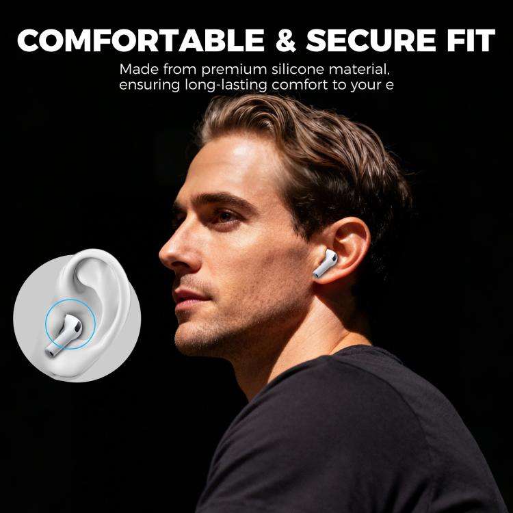 XDcase 4 Pairs Replacement Silicone Ear Tips with Storage & Cleaning Kit, For AirPods Pro 3