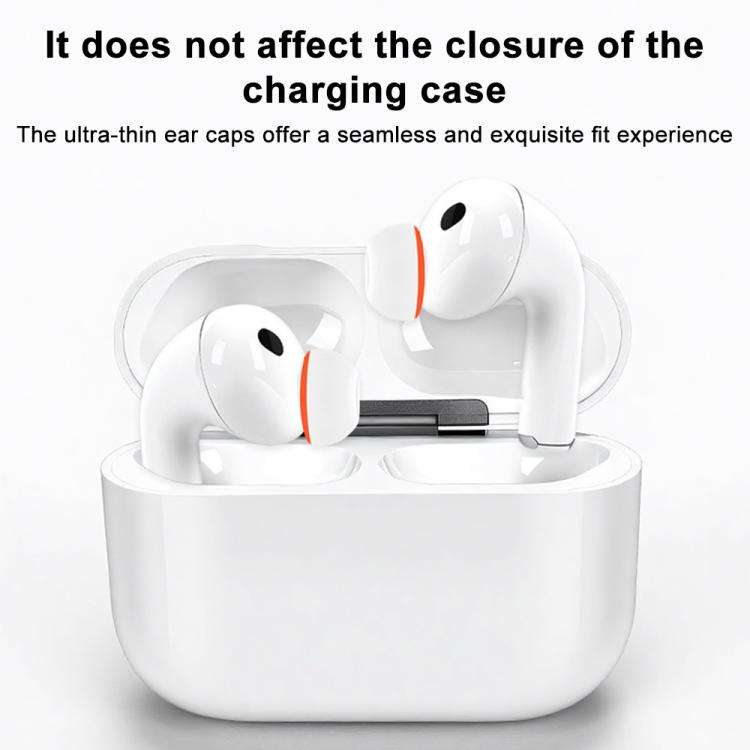 XDcase 3 Pairs Replacement Silicone Sponge Ear Tips, S/M/L Size, 3 Pairs S/M/L Size(White Orange)...