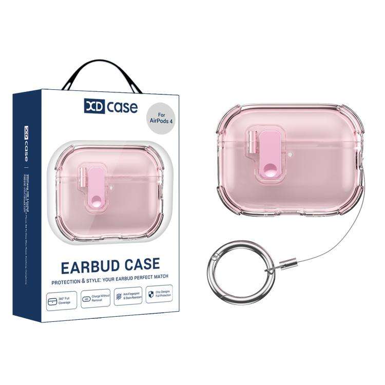 XDcase Transparent Silicone Automatic Pop-Up Earbud Case, For AirPods 5 / 4, For AirPods Pro 3, F...
