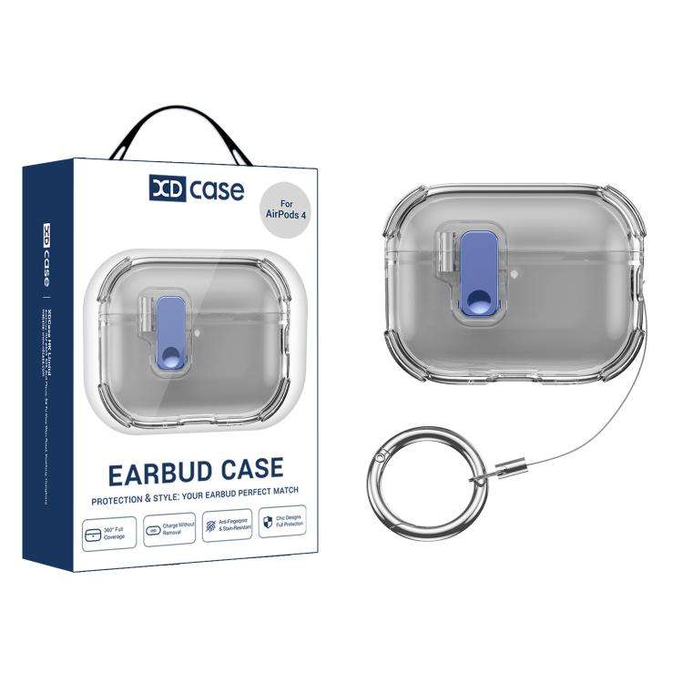 XDcase Transparent Silicone Automatic Pop-Up Earbud Case, For AirPods 5 / 4, For AirPods Pro 3, F...