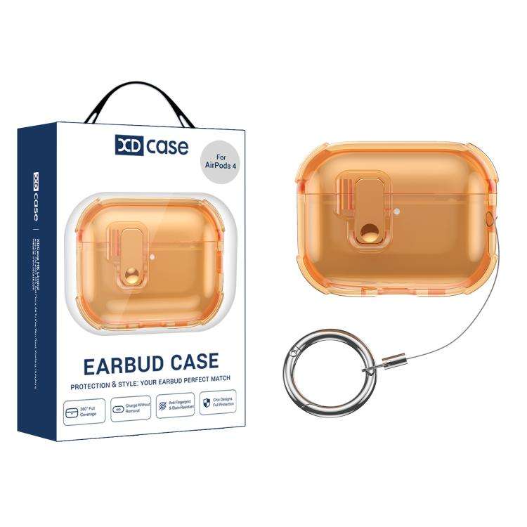 XDcase Transparent Silicone Automatic Pop-Up Earbud Case, For AirPods 5 / 4, For AirPods Pro 3, F...