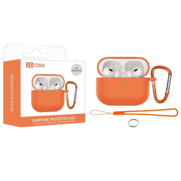 XDcase 2.5mm Thick Silicone Earbud Protective Case with Hook, For AirPods 5 / 4, For AirPods Pro ...