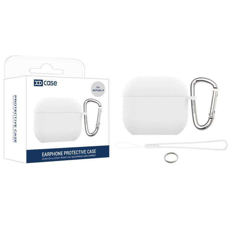 XDcase 2.5mm Thick Silicone Earbud Protective Case with Hook, For AirPods 5 / 4, For AirPods Pro ...