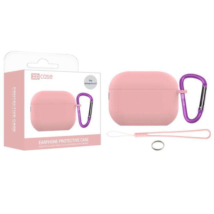 XDcase 2.5mm Thick Silicone Earbud Protective Case with Hook, For AirPods 5 / 4, For AirPods Pro ...