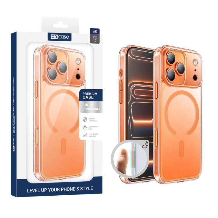 XDcase Frosted Transparent Magnetic Shockproof Phone Case, For iPhone 18 Pro, For iPhone 18 Pro M...