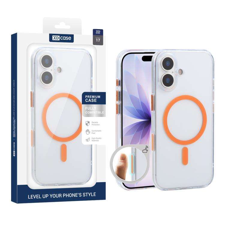 XDcase Frosted Transparent Magnetic Shockproof Phone Case, For iPhone 18 Pro, For iPhone 18 Pro M...