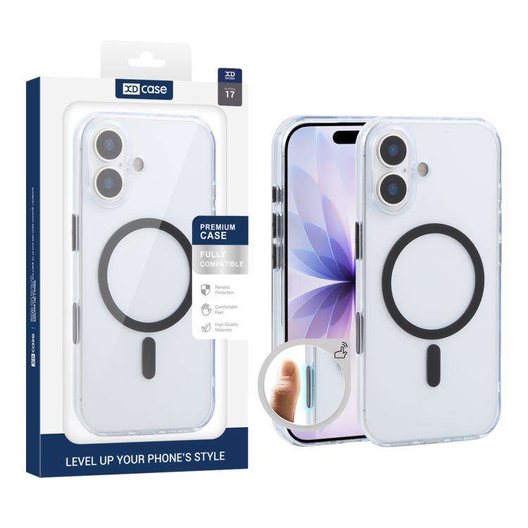 XDcase Frosted Transparent Magnetic Shockproof Phone Case, For iPhone 18 Pro, For iPhone 18 Pro M...