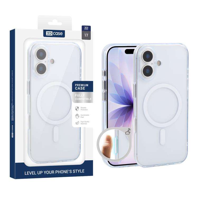 XDcase Frosted Transparent Magnetic Shockproof Phone Case, For iPhone 18 Pro, For iPhone 18 Pro M...