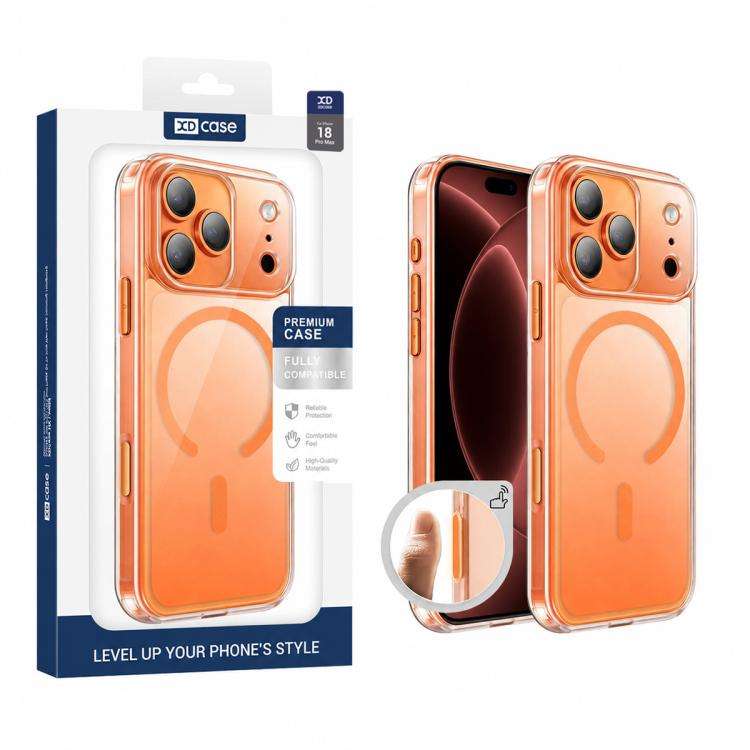 XDcase Frosted Transparent Magnetic Shockproof Phone Case, For iPhone 18 Pro, For iPhone 18 Pro M...