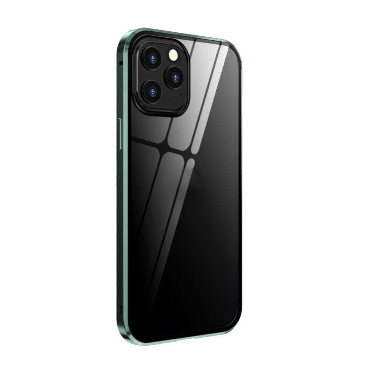 Double Sides Tempered Glass Magnetic Adsorption Metal Frame HD Screen Case, For iPhone 12 Pro Max...