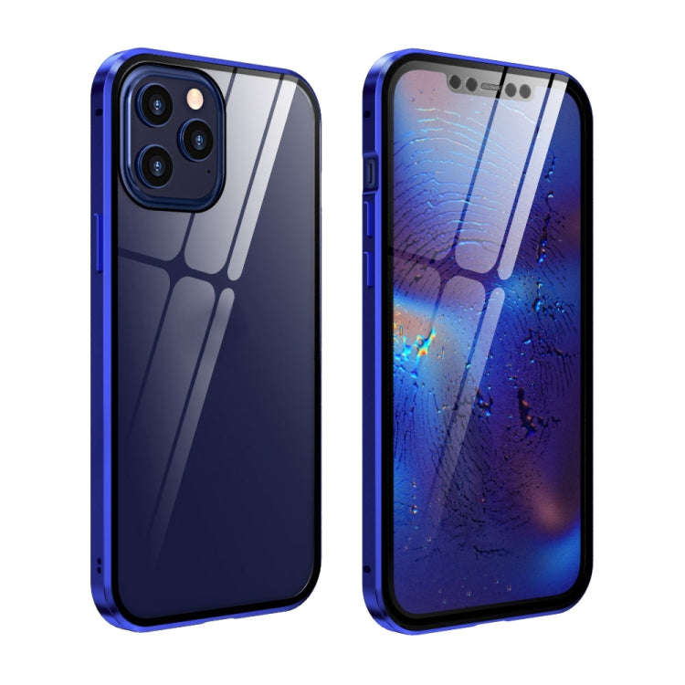 Double Sides Tempered Glass Magnetic Adsorption Metal Frame HD Screen Case, For iPhone 12 Pro Max...