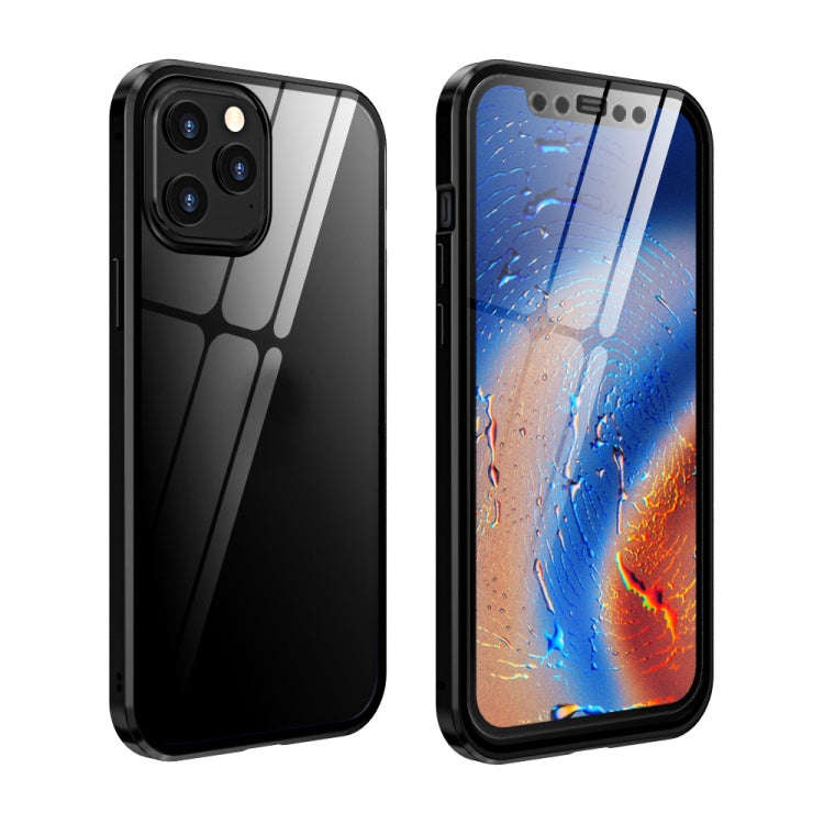 Double Sides Tempered Glass Magnetic Adsorption Metal Frame HD Screen Case, For iPhone 12 Pro Max...