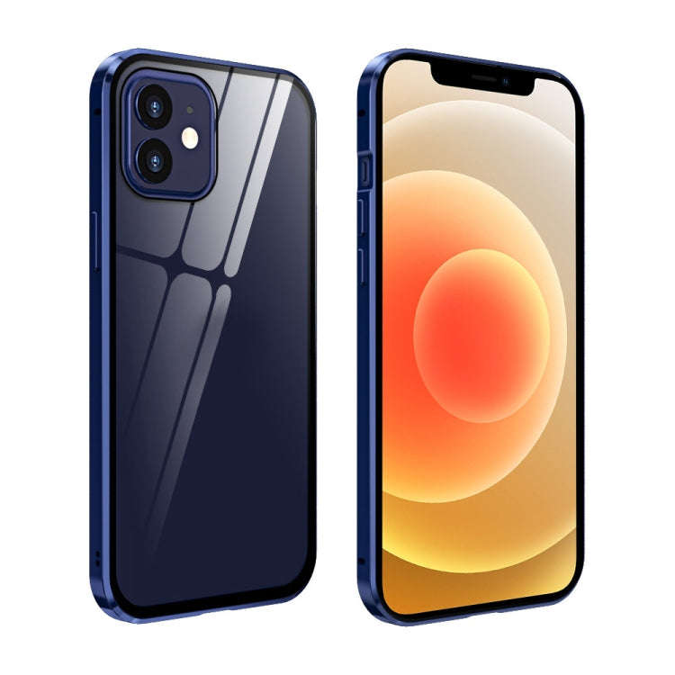 Double Sides Tempered Glass Magnetic Adsorption Metal Frame HD Screen Case, For iPhone 12 Pro Max...