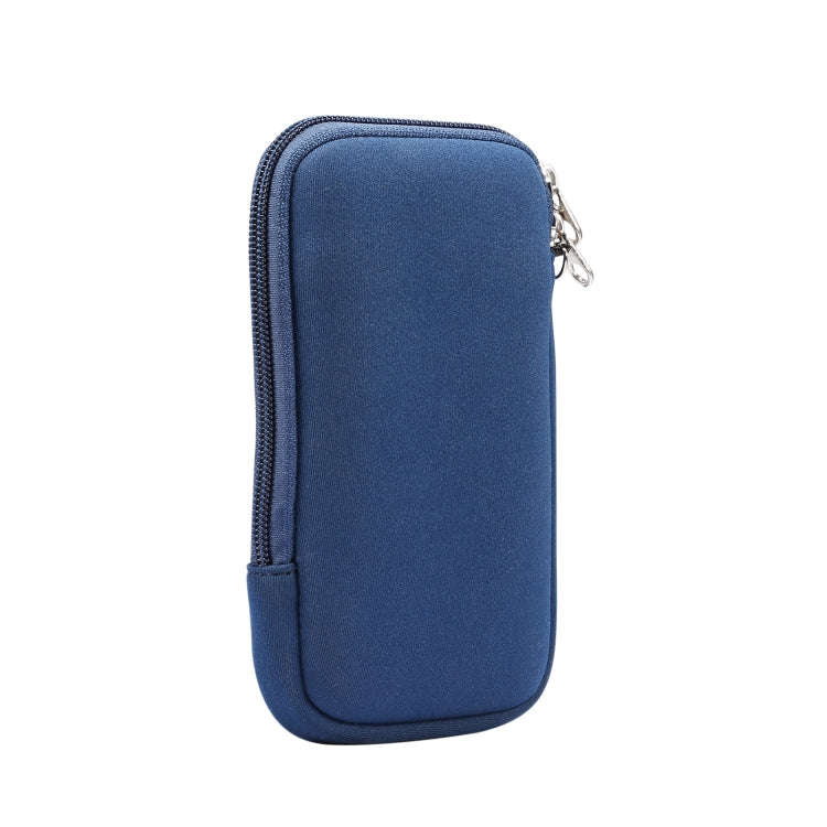 Universal Elasticity Zipper Protective Case Storage Bag with Lanyard For iPhone 12 Pro Max / 6.7-...