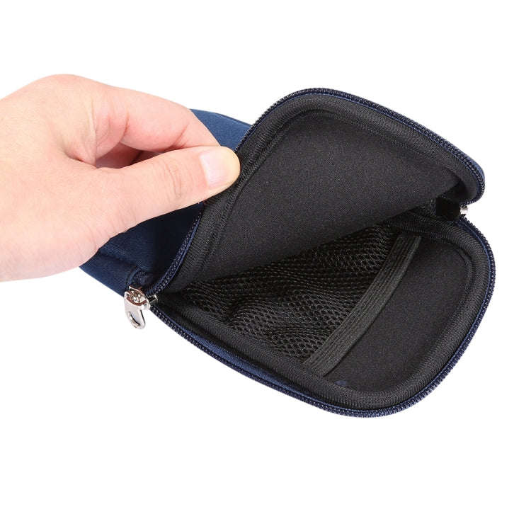 Universal Elasticity Zipper Protective Case Storage Bag with Lanyard For iPhone 12 Pro Max / 6.7-...