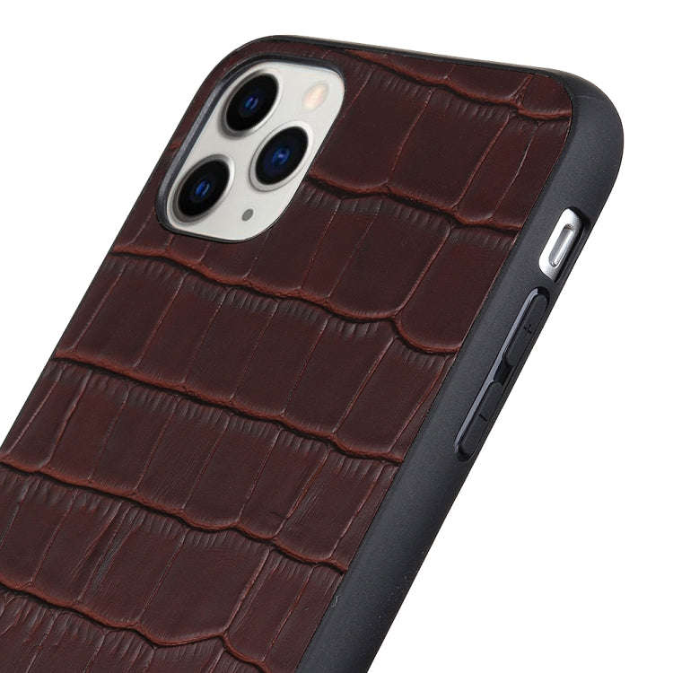 Crocodile Texture Genuine Leather Protective Case, For iPhone 11, For iPhone 11 Pro, For iPhone 1...