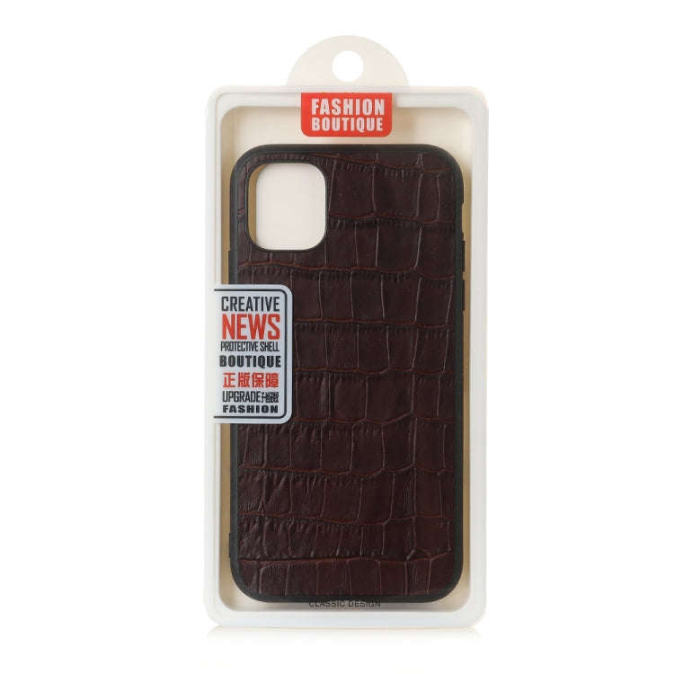 Crocodile Texture Genuine Leather Protective Case, For iPhone 11, For iPhone 11 Pro, For iPhone 1...