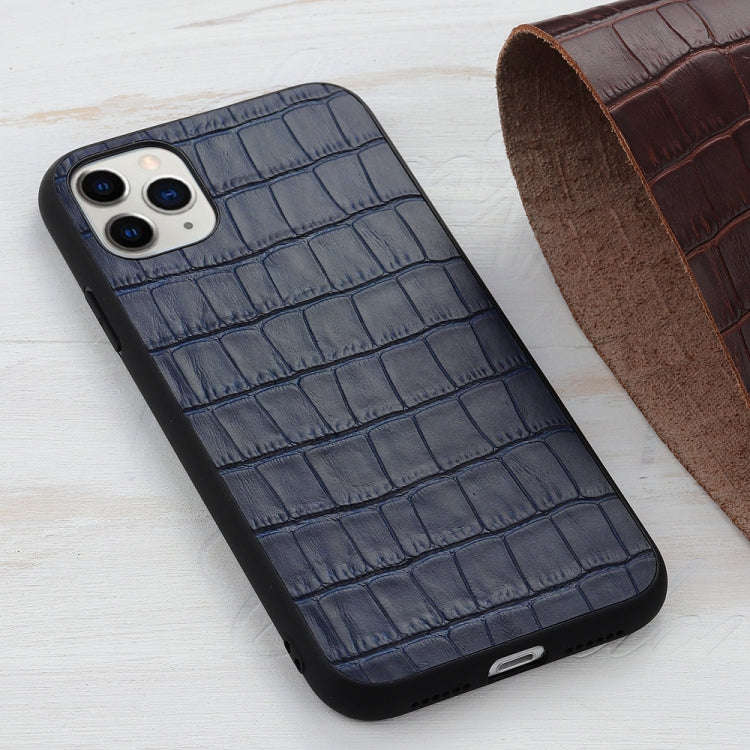 Crocodile Texture Genuine Leather Protective Case, For iPhone 11, For iPhone 11 Pro, For iPhone 1...