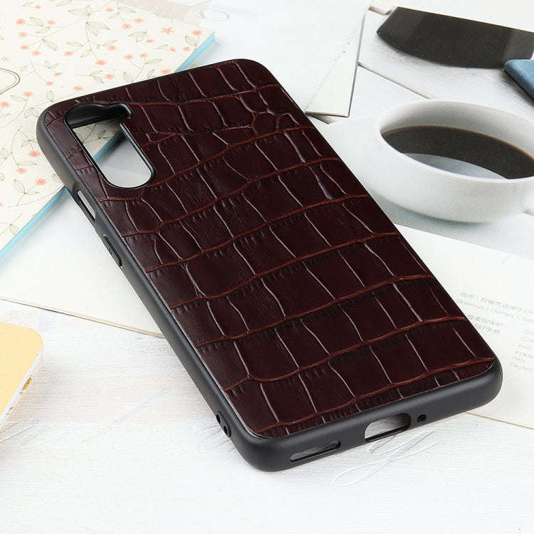 Crocodile Texture Genuine Leather Protective Case, For iPhone 11, For iPhone 11 Pro, For iPhone 1...